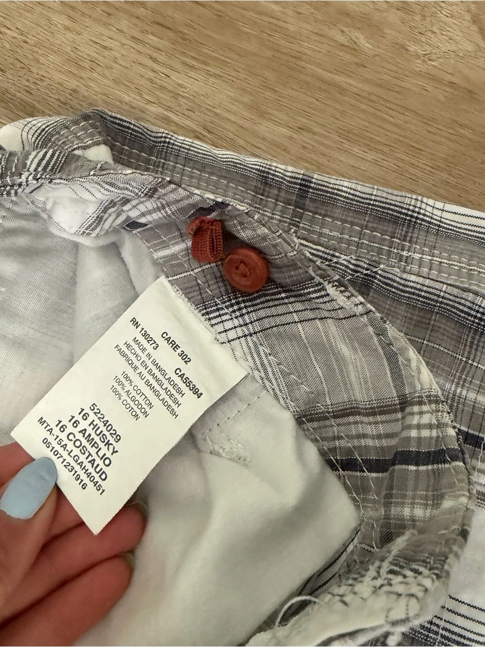 Vintage plaid shorts